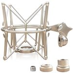 Boseen Microphone Shock Mount Mic Holder - Anti Vibration Metal Spider Shockmount Compatible with Neumann U47 U67 U87 TLM102 TLM103 TLM107 KSM105 M147 M149 Senheiser MK4 MK8 Condenser Microphones