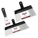 Starby Stainless Steel Putty Knife Set | Pack of 3(2” 8" 16") Putty Scraper Tool for Drywall Finishing, Plaster Scraping, Decals, Wallpaper, Mixing, Cutting & Other Uses