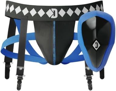 Diamond MMA 3-in-1 Hockey Garter Belt System - Complete with Athletic Cup, Garter, and Jock - Shift-Proof Groin Protection for Hockey Players & Goalies (X-Large)