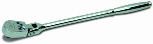 Williams M-52EHFA 1/4-Inch Drive Ratchet, Enclosed Flexible Head, High Polished Chrome