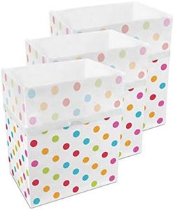 (Polka Dot) - Disposable Trash Cans & Recycling Bins - Clean Cubes - 3 Pack Polka Dot