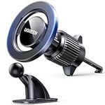 UGREEN Magsafe Car Mount, All-in-1 Magnetic Phone Holder for Cars Air Vent Dashboard, 360°Rotatable Car Phone Holder Cradle Compatible with iPhone 17 Pro Max Air 16 15 14 13 12