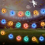 Lubibi Football String Light Decoration,World Cup 3M/9.84ft Length Football Soccer Modeling LED Lighting Decor, for Outdoor Indoor Halloween Christmas Birthday Party Home Decoration