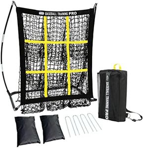 JAPER BEES Pitching Net Pitching Target with Strike Zone Baseball&Softball 9 Hole Training Equipment for Youth and Adults |Portable Quick Assembly Design