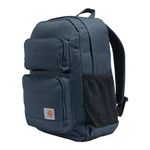 Carhartt Single-Compartment, Durable Pack with Laptop Sleeve and Duravax Abrasion Resistant Base, 27L Classic Backpack (Navy), One Size