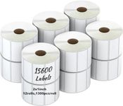 Labelebal 12 Rolls 2" x 1" Direct Thermal Label (51mm x 25mm) Multipurpose Labels Compatible with Zebra Desktop Printers & Rollo Label Printer for Shipping, Address, Barcodes (1300 Labels/Roll)