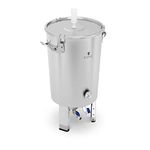 Royal Catering Stainless Steel Fermentation Vessel Beer Brewing Fermenter Vessel 30L RCBM-44CF (Temp. Range 0-40°C, Drain Tap, Dual Drainage System, Safety Lock)