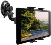 kwmobile Supporto Tablet per Auto - Regolabile 11-20,7 cm orientabile 180° con Ventosa per Vetro Parabrezza e superfici Lisce - Sostegno Universale per Tab iPad