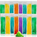 Popsicle Bags with Funnel - 125 Pcs Disposable Otter Freeze Pop Molds, Zip Sealed Popsicle Pouches Bags for DIY Frozen Treats Smoothies Ice Pops - Create Healthy Homemade Snacks for Kids and Adults