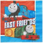 Amscan 511752 - Thomas & Friends Kids Birthday Party Luncheon Napkins - 16 Pack