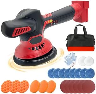 Cordless Car Buffer Polisher for Milwaukee M18 18V Battery, With 6 Variable Speed Up to 6000RPM, Cordless Buffer Polisher Replace 2738-20 for Car Detailing/Polishing/Waxing(Battery Not Included)