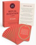 Chai Tonics 52 Ritual Cards – Daily Intention & Affirmation Deck with Ritual Guide Card, Mindfulness & Self-Care Practice, Spiritual Gifts for Women & Men, 3x4 Paper Card Deck in Keepsake Box