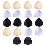 VENGABY Bra Pads Inserts, 9 Pairs Chest Pad for Sports Bra, Women's Bikini Pads and Swimwear Bra Removable Bra Pads, Bra Cups. Comfortable Breathable Women's Pads
