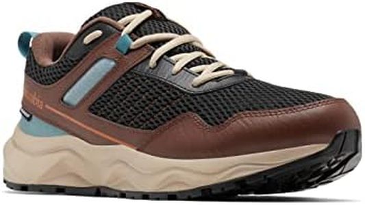 Columbia Men's Plateau Waterproof Hiking Shoe, Bison Brown/Warm Copper, 11.5