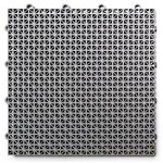 Big Floors DT24GRAY DuraGrid Outdoor Modular Interlocking Multi-Use Plastic Deck Tile, 24 Pack, Gray