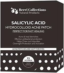 Acne Pimple Patches Hydrocolloid Salicylic Acid for Inflamed Spot Acne Treatment & Say Goodbye to your Micro Blemishes, Anti-Bacterial – Two Sizes Invisible Facial Stickers - All Skin Types - 72 patches