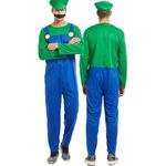 VISVIC Super Brothers Costume Halloween Outfit Cosplay Fancy Dress Classic Unisex Mens Women Adult Kids Teens