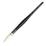 Kagalovska by da Vinci - Casaneo White- Extra Soft, Wavy White Synthetic fibers in a quill with Black Handle for All Media (4)