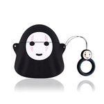 Viwind Cute Case Cover Compatible with Airpods 1st&2nd,Soft Silicone FunnyAnime Case for AirPods 1st/2nd Generation,Kawaii Shockproof Protective Skin Support Wireless Charging-No Face(Type B)