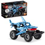 LEGO Technic Monster Jam Megalodon 42134 Model Building Kit; A 2-in-1 Build for Kids Who Love Monster Truck Toys; Kids Will Love Racing This Cool Shark Vehicle; For Ages 7+ (260 Pieces)