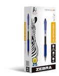 Zebra Sarasa Rapid Dry Ink Gel Retractable Pen, 0.7mm, Blue, 12-Pack (46820)
