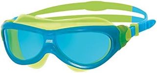 Zoggs Phantom Junior Swimming Goggles, UV Protection Swim Goggles, Quick Adjust children’s Goggles Straps, Fog Free Clear Swim Goggle Lenses, Swimming Goggles kids 6-14 years, Tinted, Blue/Yellow