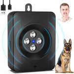 Bark Control Device, Automatic Anti Barking Device with 4 Ultrasonic Transmitters, Audio & Ultrasonic Dog Barking Deterrent with 33FT Range, Rechargeable & Waterproof Outdoor Stop Barking Dog Devices