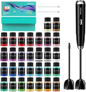 ISTOYO Epoxy Resin Colour Mica Powder, 30 Colours x 10 g Cosmetic Quality Mica Powder, Pigment Powder, Resin Accessories for Lip Gloss, Resin Moulds, Accessories for Soap Making, Nail Polish, Resin