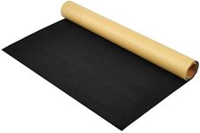 Self Adhesive Velvet Flock Contact Paper Roll Shelf Liner for Jewelry Drawer Craft Fabric 15.8" x 78.7", Soft Velvet Liner for Drawer DIY (Black) (15.8x78.7inch)