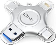 Apple Certified iDiskk 128GB Photo Vault Stick for iPhone 15 Flash Drive USB-C iPad Pro Android Samsung for iPhone 14/14 PRO/13/13 PRO/12 pro/12 mini/11/11/Pro/XR/X, Memory Stick for PC,MacBook…