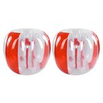 Keenso Inflatable Bubble Ball, 120cm Outdoors Bubble Balls Active Play Soccer Toy for Adult Inflatable Playing Supplies(Transparent Red) Chess, Leisure Sports Chess, Leisure Sports