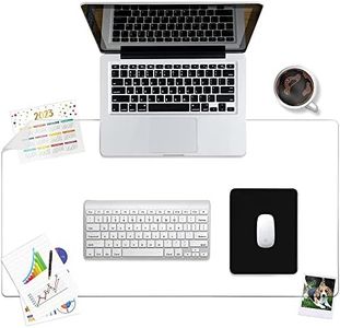 MOTYYA Clear Writing Desk Pad, 1.5 mm Heat Resistant Non-Slip Waterproof PVC Durable Desk Protect Mat, Anti-Static Round Edge Writing Mat Table Protector for Office and Home, 100 x 40 cm