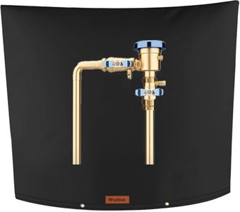 Wsobue Winter Pipe Insulation Cover (5˚F) ,Insulated Backflow Preventer Freeze Protection, Pump Cover, Sprinkler/Well/Valve Head Cover (Black 36''W x 36''H)