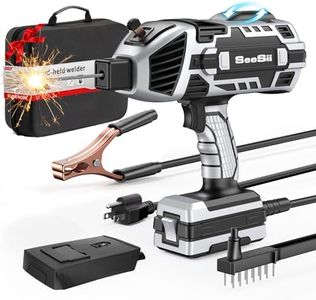 Portable Welding Machine,SeeSii 220V Handheld Welder with IGBT Inverter 5 Variable Current Adjustment, Portable ARC Welder Gun Fits for 3/32"-1/8" Wire rods Electric Stick Welder Machine Kit
