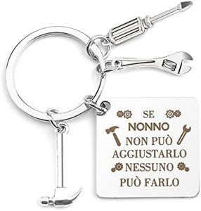 Portachiavi Nonno, Regalo Nonno Natale, Festa Del Papa Compleanno, Regali San Valentino Grazie
