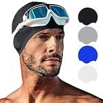 Tripsky Silicone Swim Cap for Long 