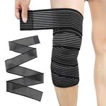 HANNEA® 1Pc Thigh Support Compression Bandage Brace Wrap for Men and Women, Elastic Calf Compression Bandage Leg Compression Sleeve for Legs Pain Relief, Plantar Fasciitis, Stabilising Ligaments