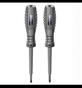 kesig® High Torque Alloy Dual Light Color Light Measuring Electric Pen Induction Electric Pen Screwdriver, Non Contact Voltage Detector, Screwdriver Voltage Detector Pen (PACK OF2)