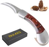 DULEES Mushroom Knife with Brush and Sheath, Sharp Mushroom Foraging knife, Advanced Mushroom Hunting Knife for Morels, Porcini, Chanterelles, Truffle Perfect for Mushroom Lovers