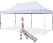MASTERCANOPY Pop Up Canopy Tent Commercial Grade 10x20 Instant Shelter(10x20 Feet, White)
