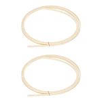 MECCANIXITY Plastic Binding Purfling Strip 1650x7x1.5mm Guitar Binding Edge Trim for Acoustic Classical Guitar Light Yellow 2 Pack