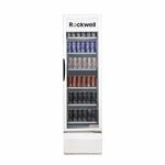 ROCKWELL RVC550 Visi Cooler, Single Glass Door, 6 Shelves, LED Lighting, Heavy-Duty Cooling, Auto-Defogging, 4-Year Warranty