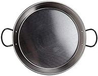 Vaello La Valenciana Stainless Steel Valentine Paella Pan, 34 Cm, Steel, Silver