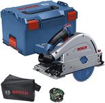 Bosch Professional BITURBO GKT 18V-52 GC Cordless Plunge Circular Saw (Adjustable Speed Levels, incl. connectivity Module, excl. Batteries and Charger, in L-BOXX 238)