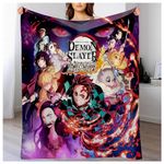 Japanese Anime D-emon H-Unter Throw Blanket, Funny Boutique Anime Blanket, Ultra-Soft Micro Fleece and Warm Cozy Lightweight Throw for Bed Couch Sofa Gifts Blankets (50" X60 in)