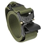 MOZETO Tactical Belts for Men, 1.5" Wide Nylon Quick Release Utility EDC Duty Gun Belt Men Women with V-Ring Locking Buckle