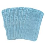 Fushing 7Pcs Microfiber Replacement Cleaning Steam Mop Pads for Shark Steam Mop S3101 S3202 S3250 S3251 (Blue)