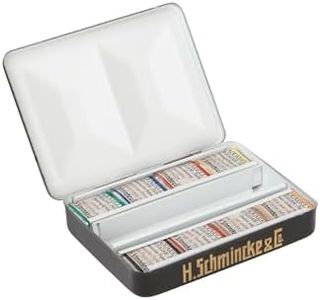 Schmincke - HORADAM® AQUARELL RETRO Line paint box with 8 finest watercolors, 74649097, metal box, painting set, 8 x 1/2 pans