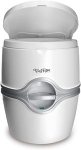 Thetford Porta Potti 565E Electric Portable Toilet, White-Grey
