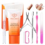Modelones Cuticle Remover Kit - Cuticle Remover Cream & Cuticle Oil, Cuticle Care Kit/Cuticle Trimmer Cuticle Pusher & Cuticle Nipper for DIY Nail Manicure